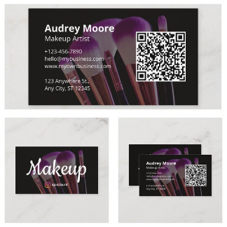 Tarjeta De Visita Artista de Maquillaje de Belleza