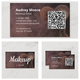 Tarjeta De Visita Artista de maquillaje de belleza profesional