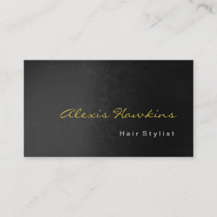 Tarjeta De Visita Artista de maquillaje de consultor Gold Gray Hair