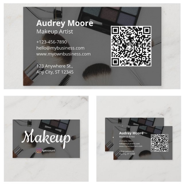 Tarjeta De Visita Artista de maquillaje de diseño (Design Makeup Artist Business Card
)