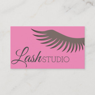 Tarjeta De Visita Artista de Maquillaje de Extensiones de Pestañas