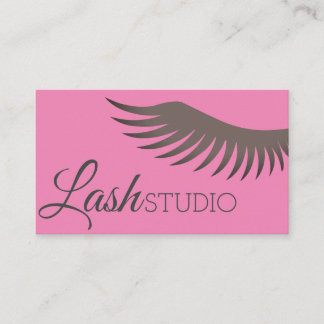 Tarjeta De Visita Artista de Maquillaje de Extensiones de Pestañas