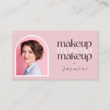 Artista de Maquillaje de Foto Simple Elegante Rosa