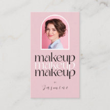Artista de Maquillaje de Foto Simple Elegante Rosa