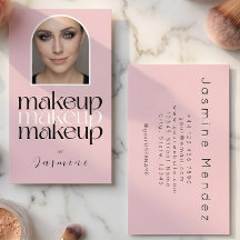 Artista de Maquillaje de Foto Simple Elegante Rosa