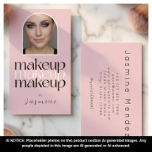 Artista de Maquillaje de Foto Simple Elegante Rosa