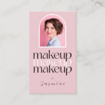 Artista de Maquillaje de Foto Simple Elegante Rosa
