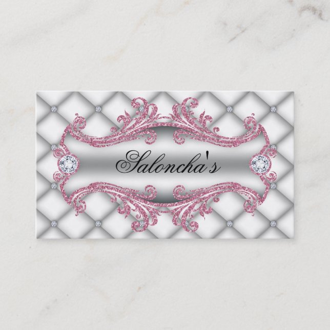 Tarjeta De Visita Artista de maquillaje de joyas de moda elegante sa (Anverso)