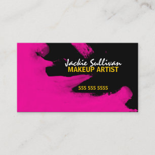 Tarjeta De Visita Artista de maquillaje de la cadera