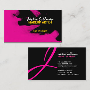 Tarjeta De Visita Artista de maquillaje de la cadera