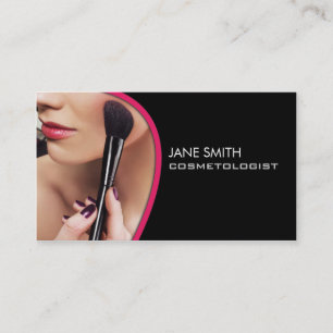 Tarjeta De Visita Artista de maquillaje de la cosmetología del