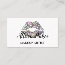 Artista de Maquillaje de Labios con Brillo Platead