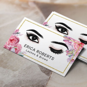 Tarjeta De Visita Artista De Maquillaje De Lágrimas Wink Ojo Salón F