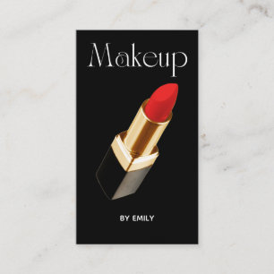 Tarjeta De Visita Artista de maquillaje de lápiz labial