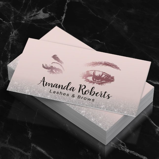 Tarjeta De Visita Artista de maquillaje de latidos y brotes Purpurin (Subido por el creador)