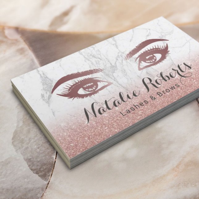 Tarjeta De Visita Artista de maquillaje de latidos y brotes Rosa Már (Subido por el creador)