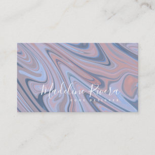 Tarjeta De Visita Artista de Maquillaje de Liquido Abstracto
