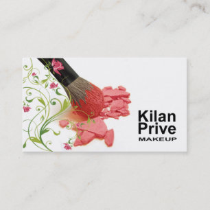 Tarjeta De Visita "Artista de maquillaje de los cosméticos de la