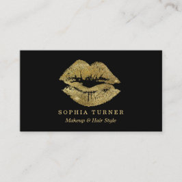 Tarjeta De Visita Artista de maquillaje de los labios de Purpurina d