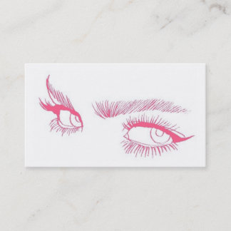 Tarjeta De Visita Artista de maquillaje de los ojos