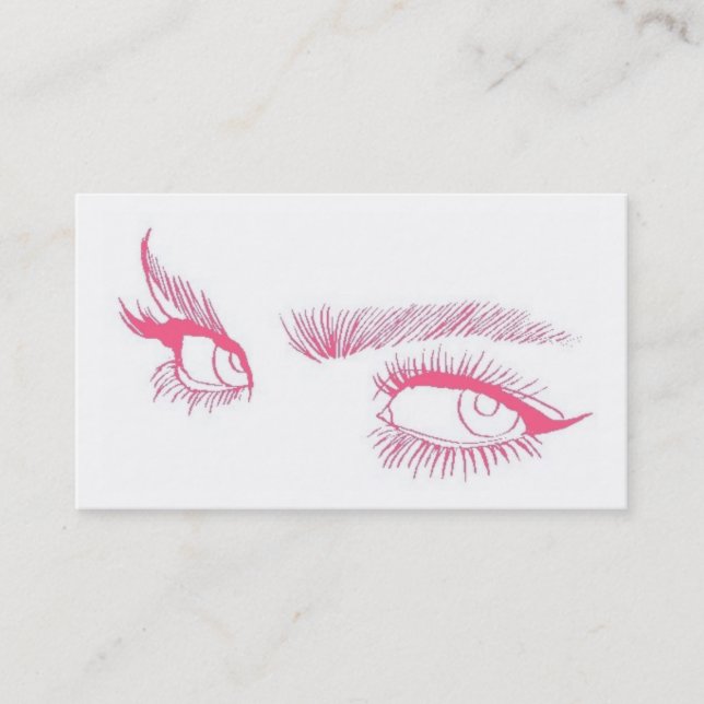 Tarjeta De Visita Artista de maquillaje de los ojos (Anverso)