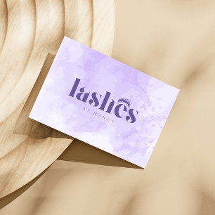 Tarjeta De Visita Artista de maquillaje de manchas acuáticas