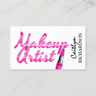 Tarjeta De Visita Artista de maquillaje de moda