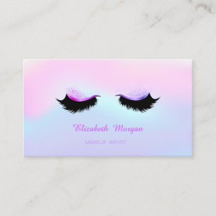 Tarjeta De Visita Artista de Maquillaje de Moda, Pestañas Postizas H