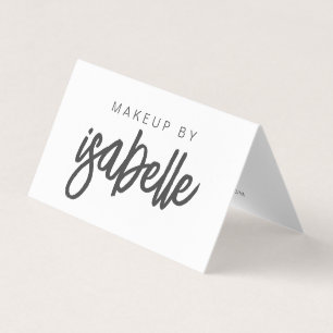 Tarjeta De Visita Artista de maquillaje de nombre de guión
