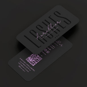 Tarjeta De Visita Artista de Maquillaje de Pestañas Cejas Belleza Mo