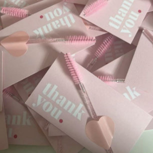 Tarjeta De Visita Artista de Maquillaje de Pestañas Cute Lash Bar Ce