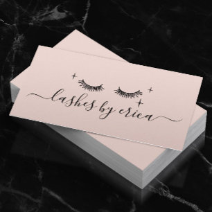 Tarjeta De Visita Artista de Maquillaje de Pestañas Dibujo Lindo Rub