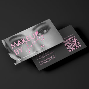 Tarjeta De Visita Artista de maquillaje de pestañas minimalistas est