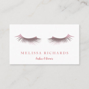 Tarjeta De Visita Artista de maquillaje de pestañas profesionales