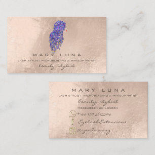 Tarjeta De Visita Artista de maquillaje de sirvienta golpea a costur