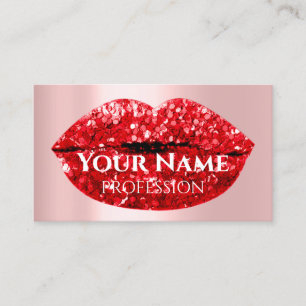 Tarjeta De Visita Artista de maquillaje de uñas gotea Rosas Besos Li