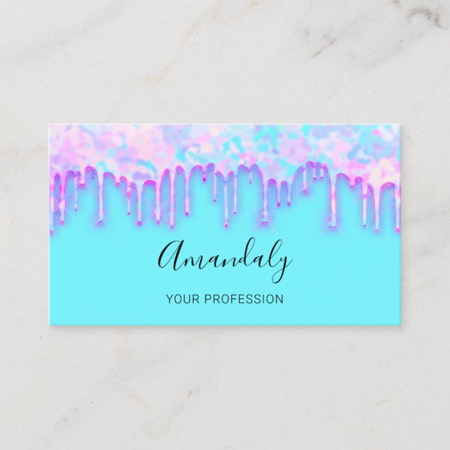 Tarjeta De Visita Artista de maquillaje de uñas profesionales Lash H (Anverso)