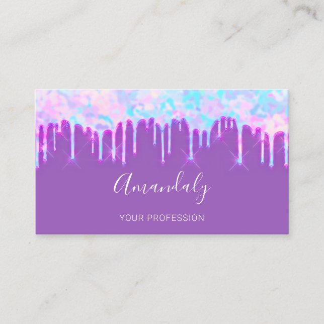 Tarjeta De Visita Artista de maquillaje de uñas profesionales Lash P (Anverso)