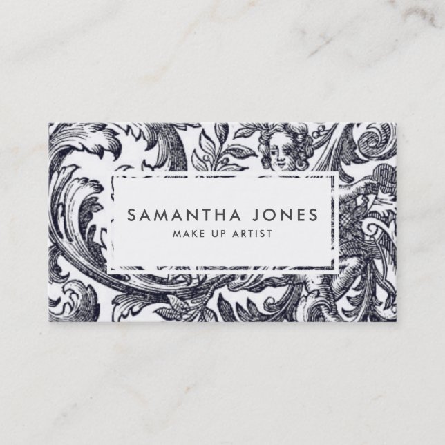 Tarjeta De Visita Artista de maquillaje del Ángel Antiguo Cherub (Anverso)