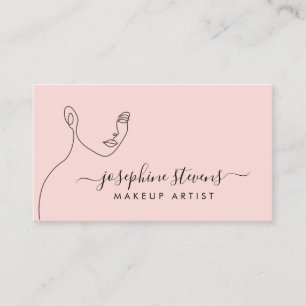 Tarjeta De Visita Artista de maquillaje del logotipo de arte de la l