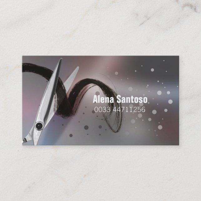 Tarjeta De Visita Artista de maquillaje del purpurina (Anverso)