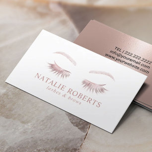 Tarjeta De Visita Artista de maquillaje del Salón de Belleza Eyelas