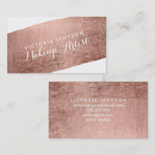 Tarjeta De Visita Artista de maquillaje elegante de la pincelada