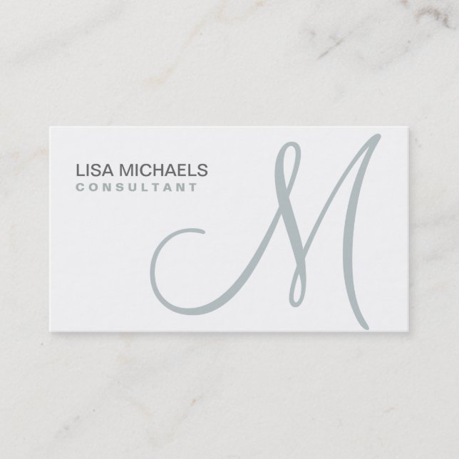 Tarjeta De Visita Artista de maquillaje elegante profesional blanco (Anverso)