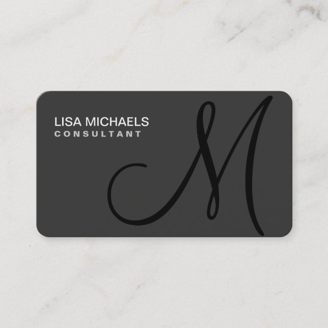 Tarjeta De Visita Artista de maquillaje elegante profesional negro (Anverso)