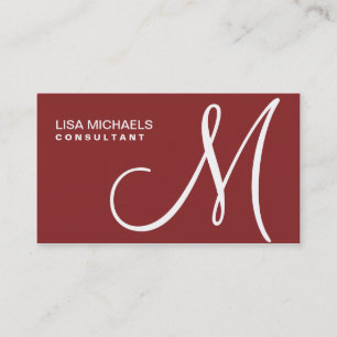 Tarjeta De Visita Artista de maquillaje elegante profesional rojo