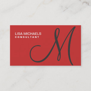 Tarjeta De Visita Artista de maquillaje elegante profesional rojo