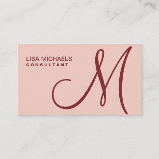 Tarjeta De Visita Artista de maquillaje elegante profesional rosa