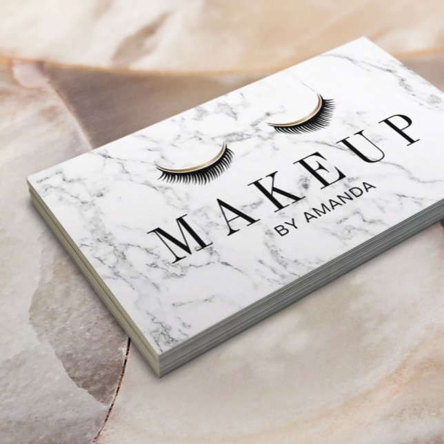 Tarjeta De Visita Artista de maquillaje elegante Salón de Belleza de (Subido por el creador)