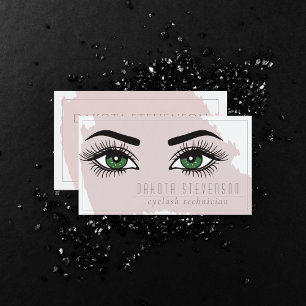 Tarjeta De Visita Artista de maquillaje Elegante Tono de piel clar